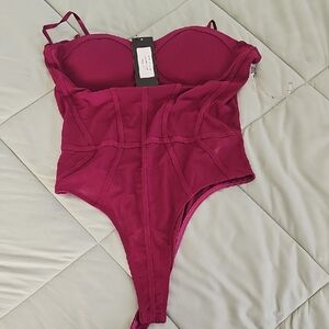 Burgundy Bodysuit